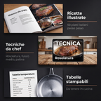 Ricette illustrate, tecniche da chef e tabelle di temperatura stampabili